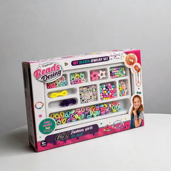 Multicolor_Acrylic_Diy_Beaded_Jewelry_Making_Kit_For_Kids