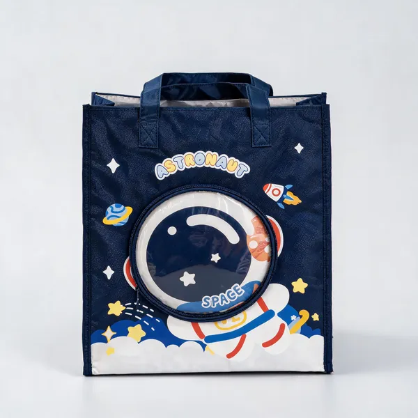 Blue_Polyester_Astronaut_Print_Tote_Bag_For_Kids