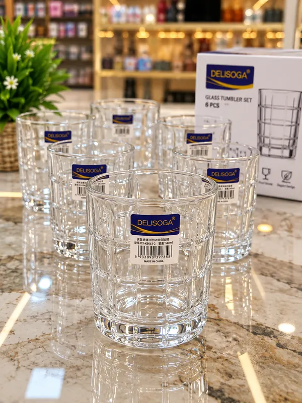 Lead_Free_Glass_Geometric_Faceted_Tumbler_340_Ml