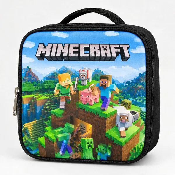 Black_Polyester_Minecraft_Print_Lunch_Bag_For_Kids_-_Pack_Of_2