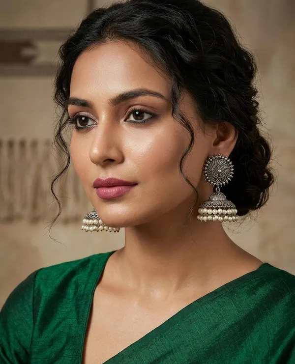 Silver-Tone_Jhumka_Earrings_for_Women