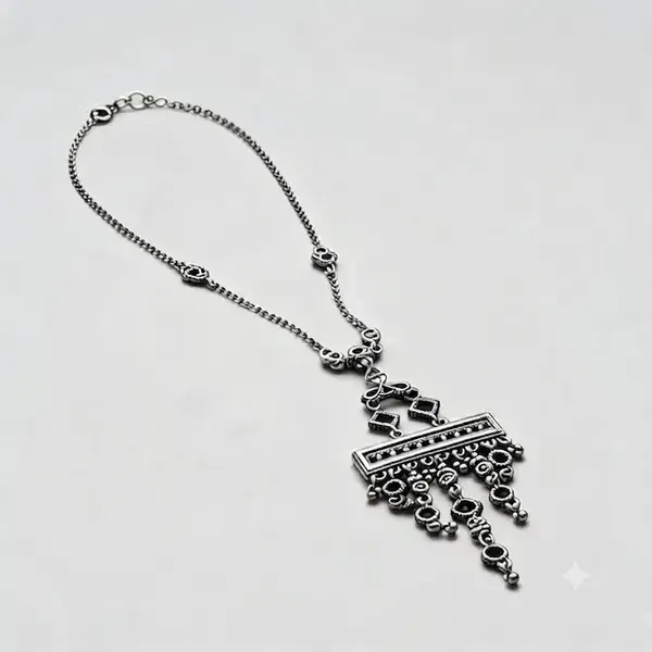 Silver_Brass_Silver_Oxidised_Tribal_Pendant_Necklace_And_Earrings_Set_For_Women_Jewellery_Set_For_Women