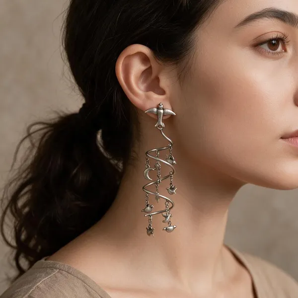 Silver_Brass_Spiral_Charm_Drop_Earrings_For_Women_Drop_Earrings_For_Women
