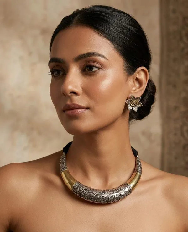 Gold_Silver_Statement_Necklace_for_Women