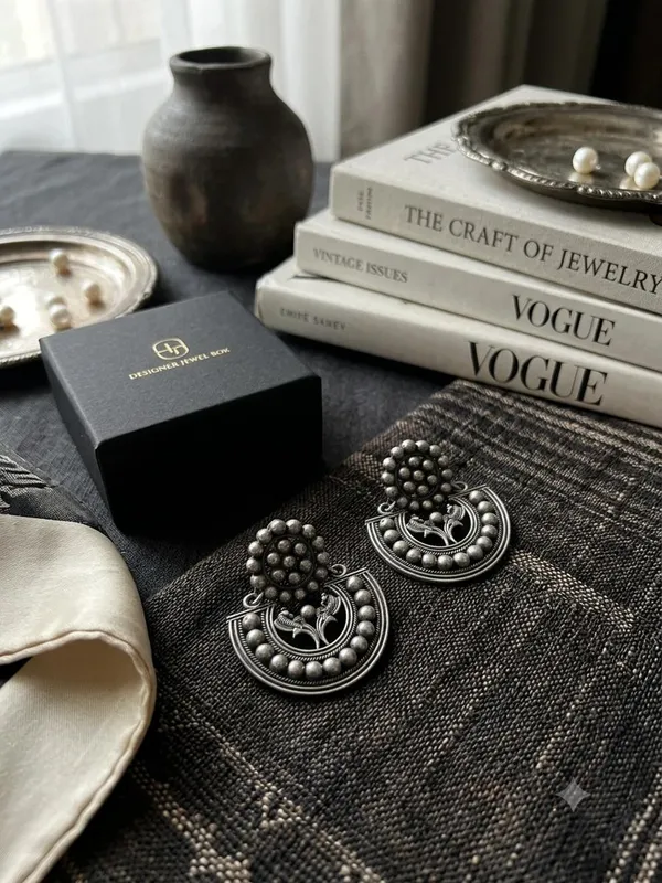 Silver_Oxidised_Dangle_Earrings_for_Women