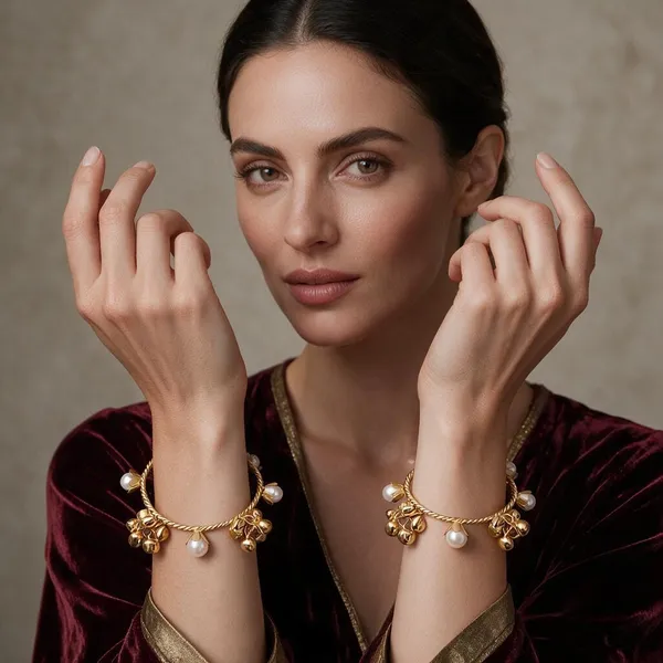 Gold_Brass_Gold_Brass_Floral_Pearl_Chain_Bangles_Set_For_Women_Bangles_Set_For_Women