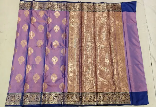Purple_And_Peach_Pure_Soft_Silk_Zari_Woven_Saree_For_Women