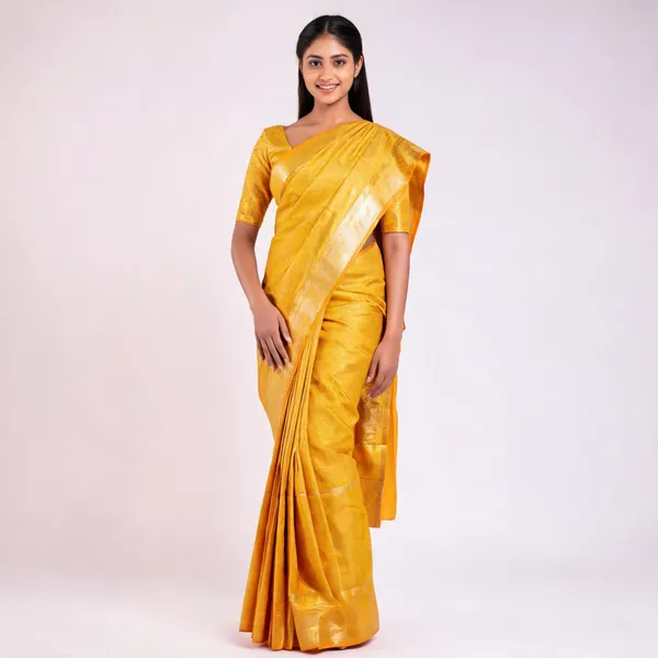 Yellow_Pure_Pattu_Gold_Border_Woven_Saree_For_Women
