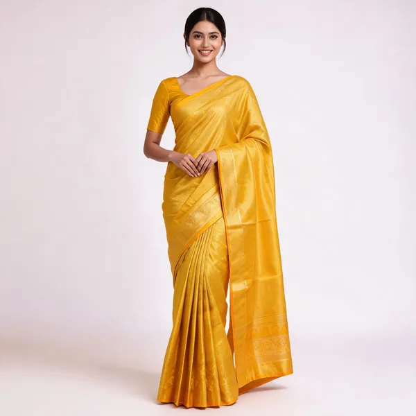 Golden_Yellow_Dharmavaram_Pattu_Traditional_Saree_For_Women