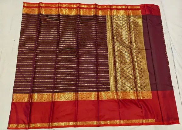 Maroon_Soft_Silk_Zari_Stripe_Woven_Saree_For_Women