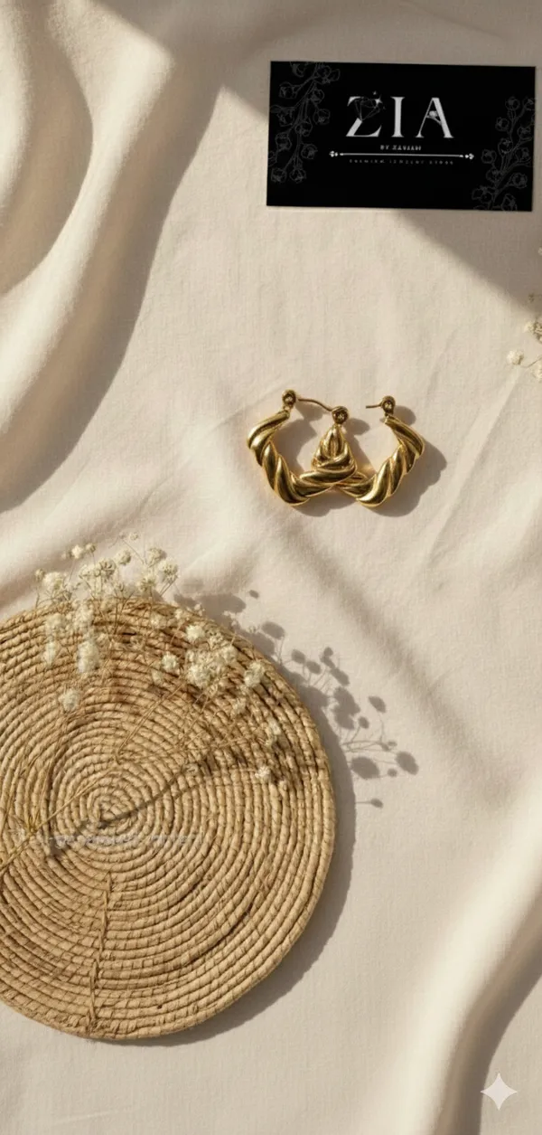 Gold_Anti-Tarnish_Hammered_Hoop_Earrings_For_Women