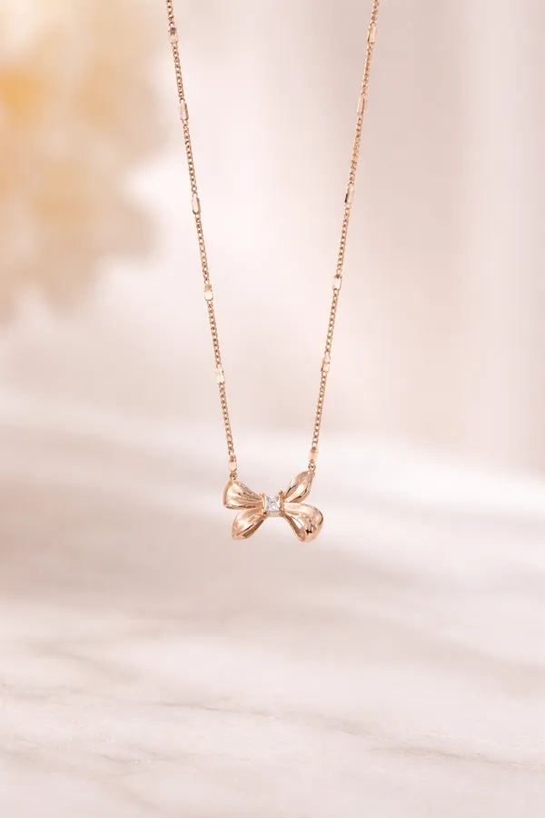 Gold_Anti-Tarnish_Alloy_Bow_Pendant_Necklace_For_Women
