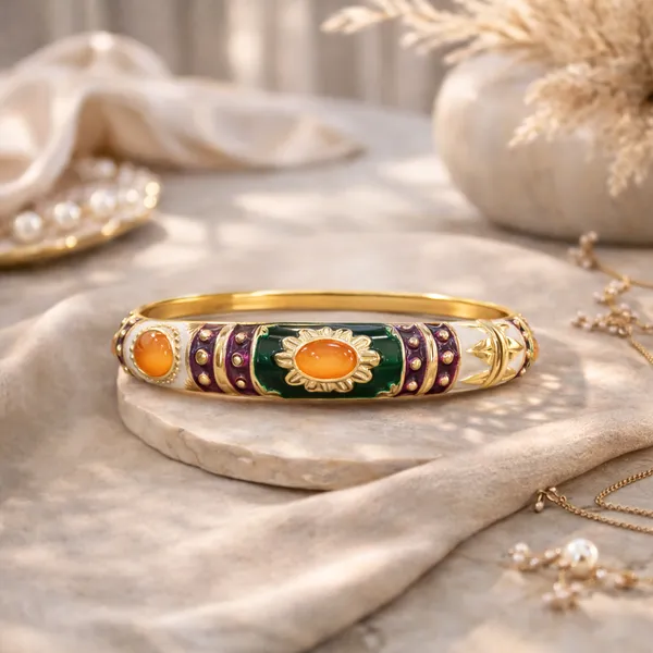 Gold-Plated_Alloy_Intricate_Kara_Kada_Bracelet_For_Women