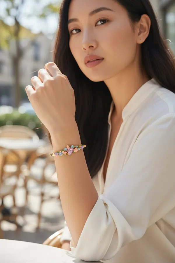 Gold_Enamel_Pastel_Floral_Heart_Kada_Bracelet_For_Women