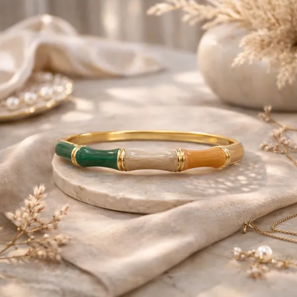Gold_Enamel_Crystal_Floral_Kada_Bracelet_For_Women