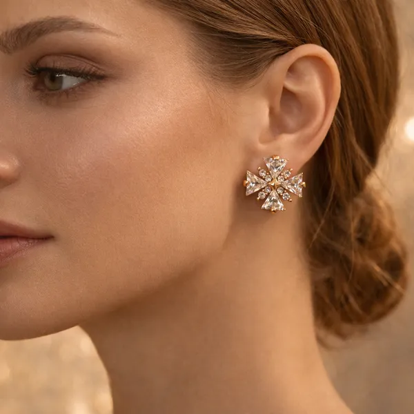 Gold_American_Diamond_Stud_Earrings_For_Women