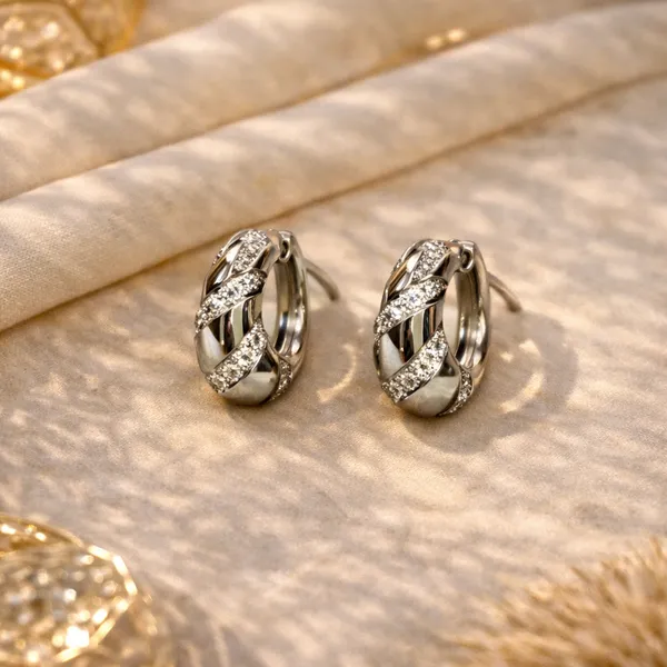 Silver_Crystal_Ad_Bali_Hoop_Stud_Earring_For_Women