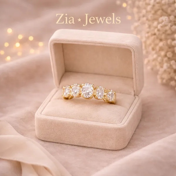 Gold_Crystal_Five-Stone_Oval-Cut_Ring_For_Women