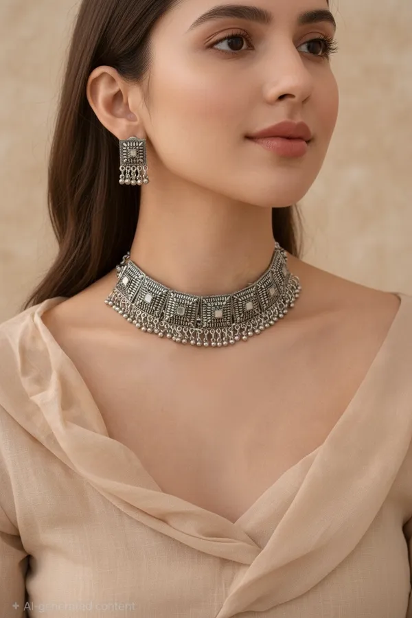 Silver_Oxidised_Ad_Traditional_Choker_Necklace_For_Women
