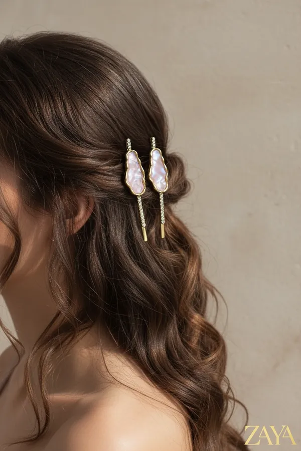 Gold_Pearl_Crystal_Side_Hair_Pin_For_Women