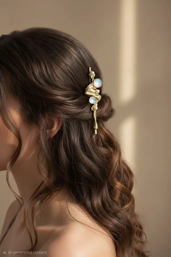 Gold_Pearl_Gold-Plated_Vine_Aurora_Side_Hair_Pin_For_Women