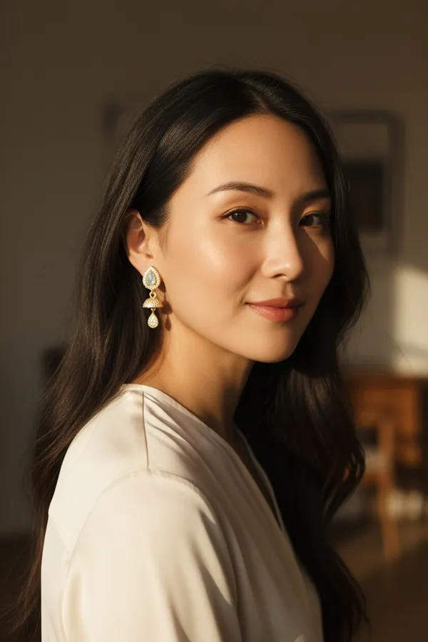 Gold_Pearl_Crystal_Teardrop_Mini_Jhumka_Earrings_For_Women