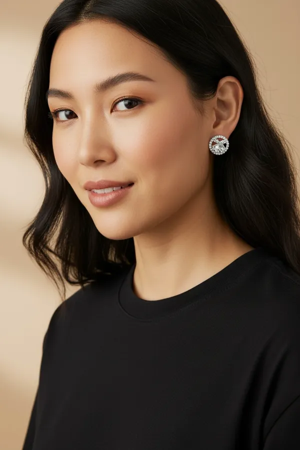 Silver_Crystal_Ad_Circle_Stud_Earring_For_Women