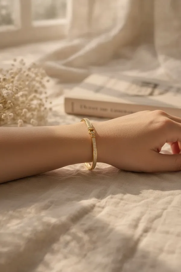Gold-Plated_Intricate_Kara_Bangle_Bracelet_For_Women