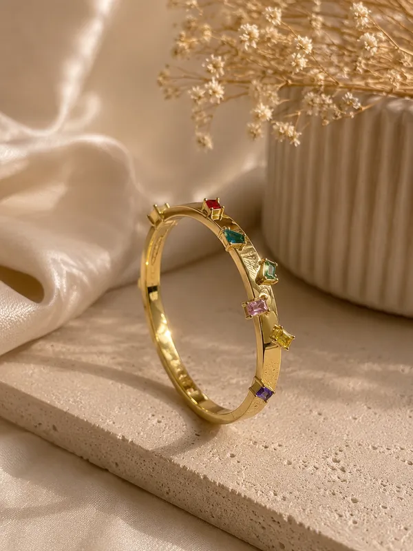 Multicolor_Crystal_Anti-Tarnish_Rainbow_Kada_Bracelet_For_Women