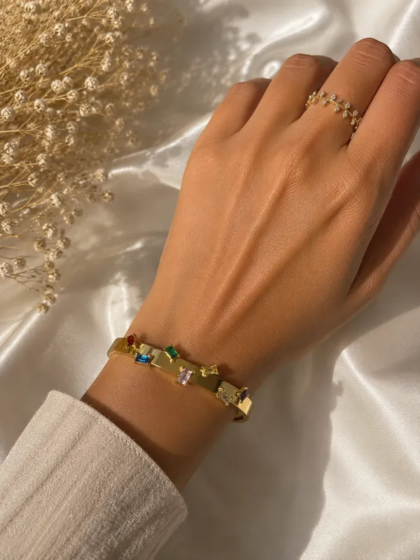 Multicolor_Crystal_Anti-Tarnish_Rainbow_Kada_Bracelet_For_Women