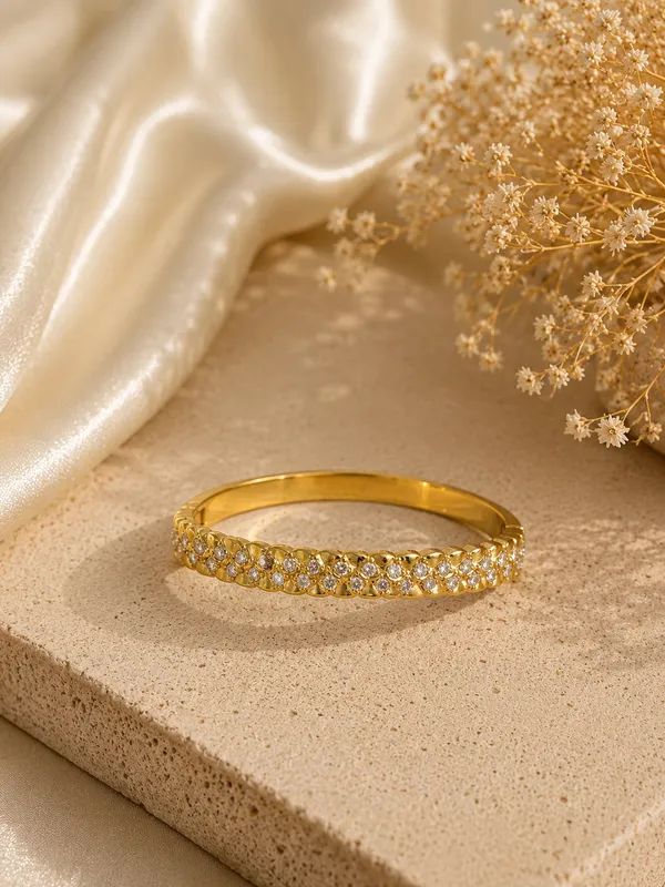 Gold_Cubic_Zirconia_Double_Row_Anti-Tarnish_Kada_For_Women