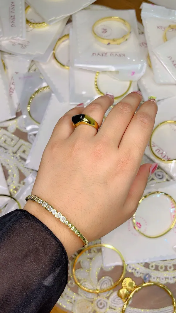 Gold_18K_Plated_Crystal_Tennis_Bangle_Bracelet_For_Women