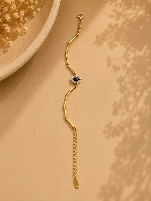 Black_Gold-Plated_Cz_Evil_Eye_Bamboo_Anti-Tarnish_Bracelet_For_Women
