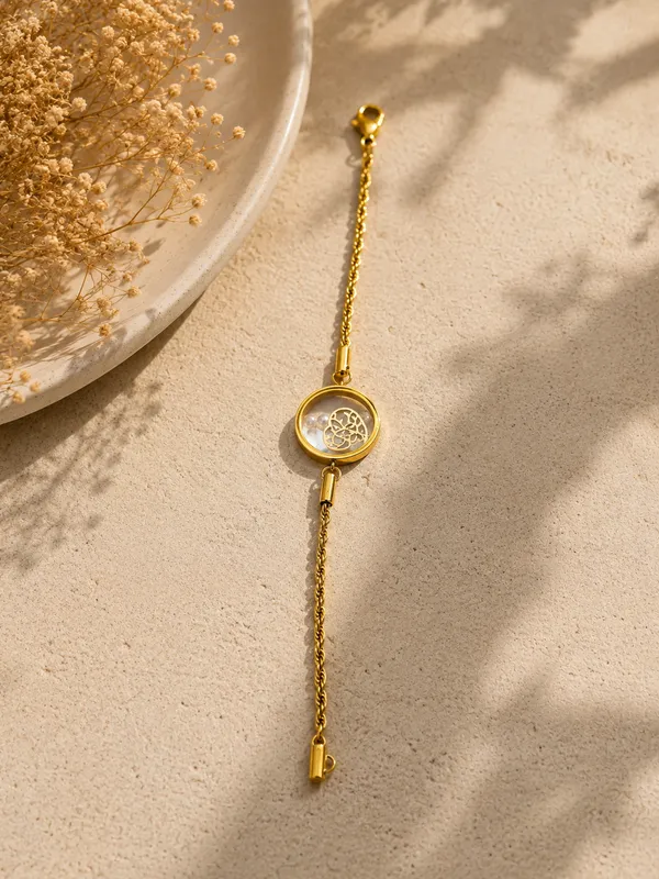 Gold_Anti-Tarnish_Cz_Crystal_Eternal_Bloom_Charm_Bracelet_For_Women