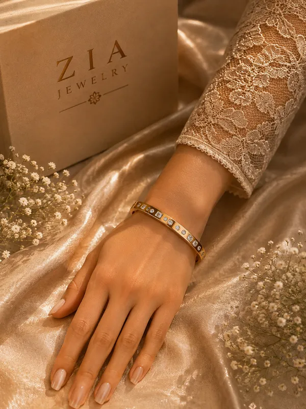 Gold_18K_Plated_Crystal_Tennis_Bangle_Bracelet_For_Women