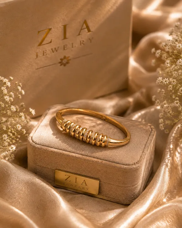 Gold_18K_Plated_Anti-Tarnish_Coil_Ring_Kada_Bracelet_For_Women