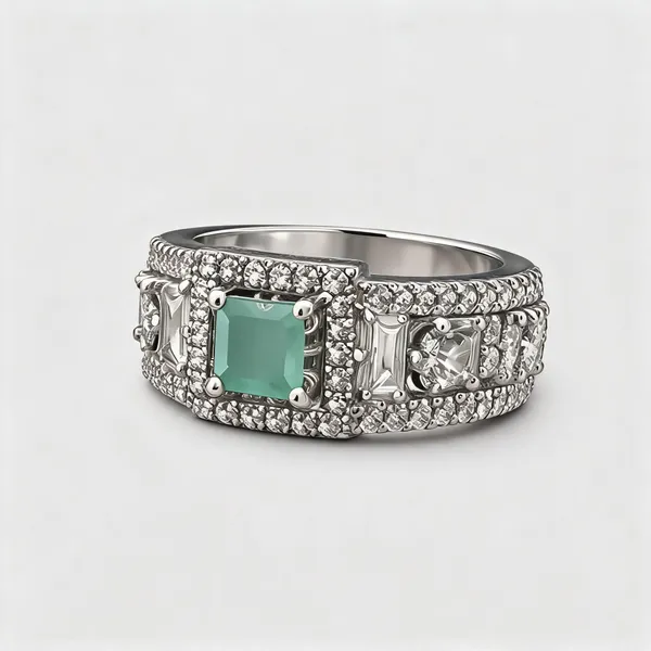 Silver_Crystal_American_Diamond_Floral_Statement_Ring_For_Women