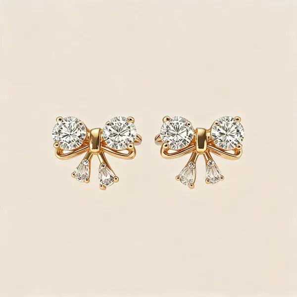 Gold_Crystal_Ad_Bow_Stud_Earring_For_Women