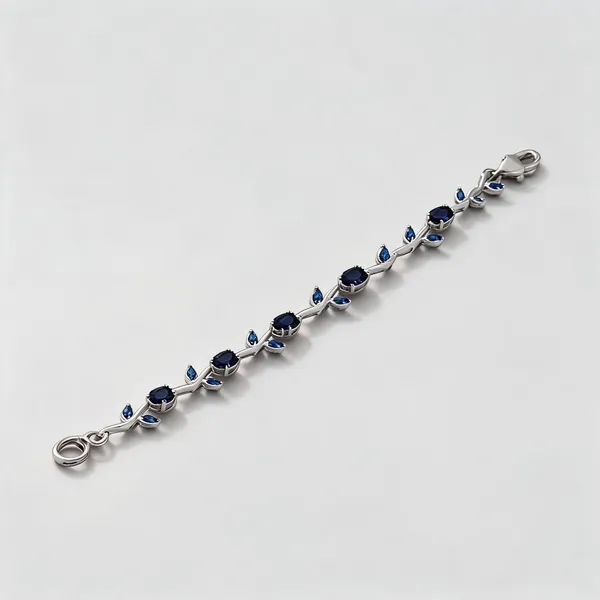 Silver_Cubic_Zirconia_Blooming_Tulip_Vine_Bracelet_For_Women
