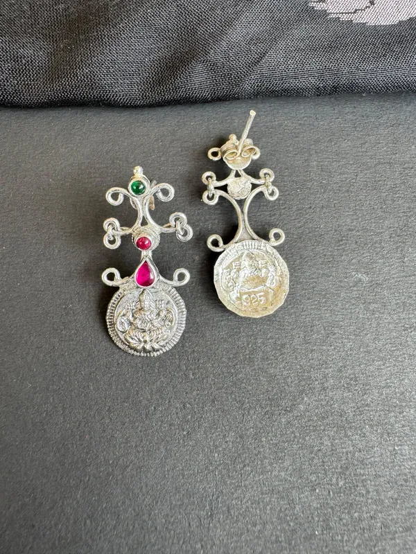 Silver_925_Temple_Style_Drop_Earrings_For_Women