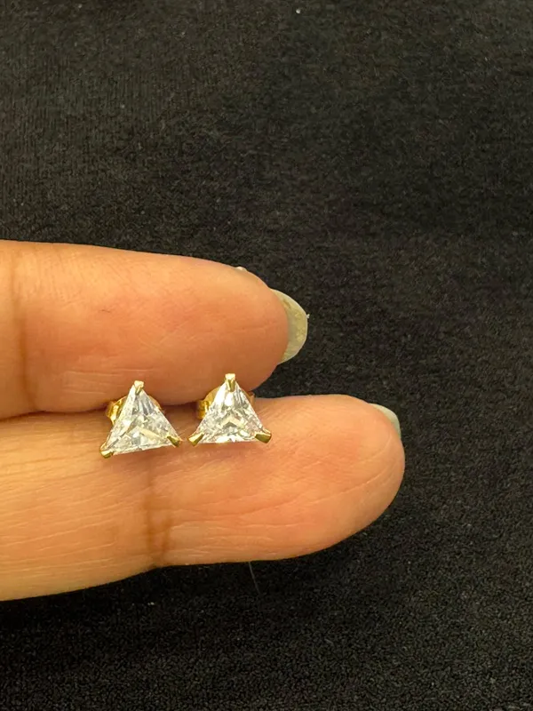 Gold_Tone_Geometric_Stud_Earrings_For_Women