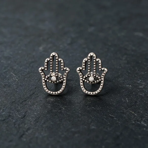 The_Hamsa_Evil_Eye_925_Silver_Ear_Studs