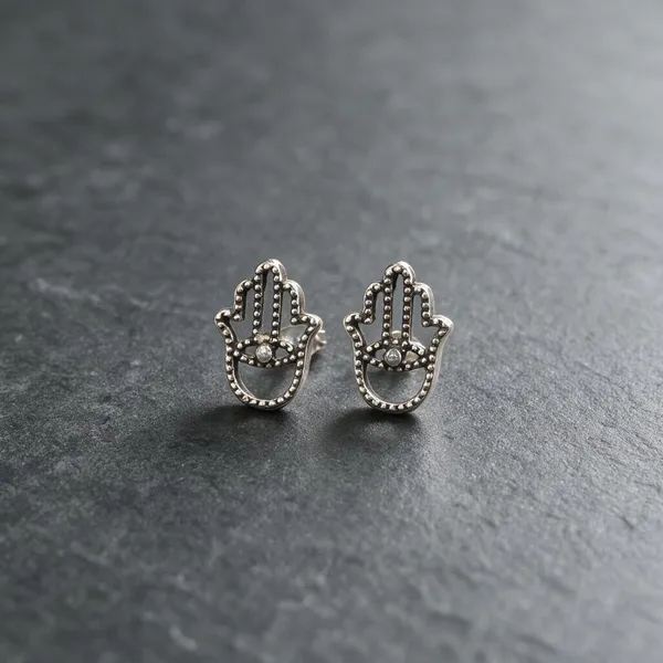 The_Hamsa_Evil_Eye_925_Silver_Ear_Studs