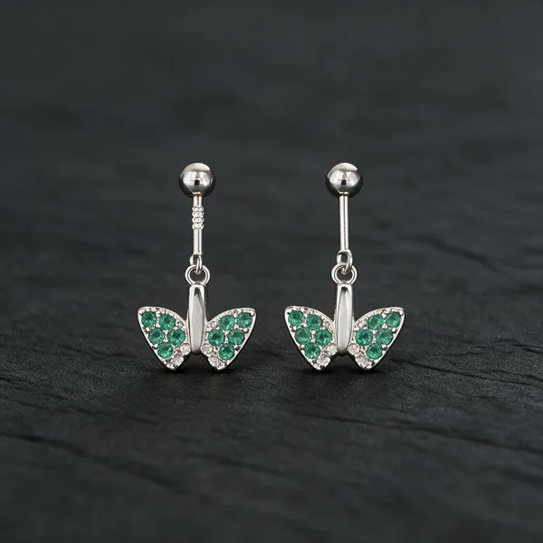 The_Butterfly_Sparkle_925_Silver_Bugadi_Earrings_Green