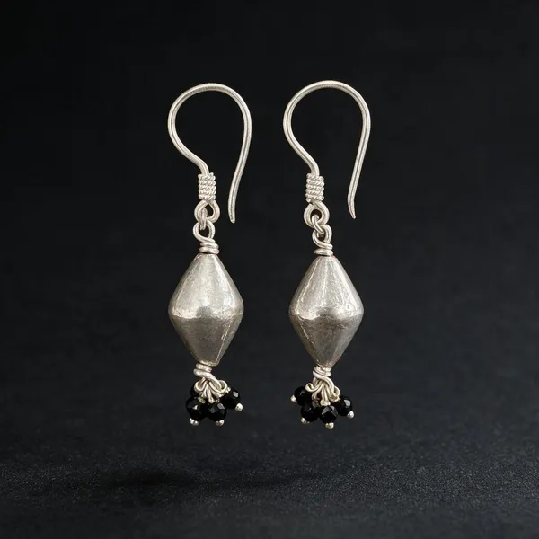 The_Dholki_Bead_925_Silver_Hook_Earrings