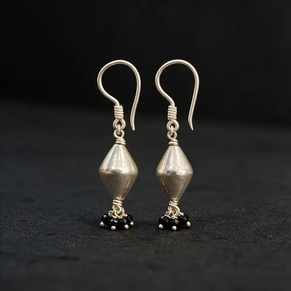 The_Dholki_Bead_925_Silver_Hook_Earrings