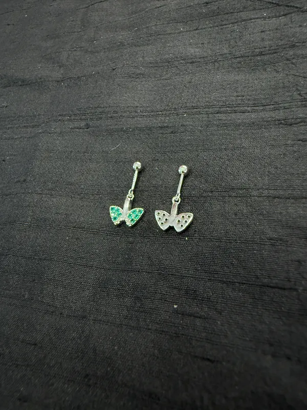 The_Butterfly_Sparkle_925_Silver_Bugadi_Earrings_Green