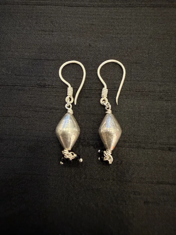 The_Dholki_Bead_925_Silver_Hook_Earrings