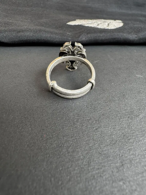 Silver-Tone_Oxidised_Eagle_Motif_Ring_For_Adults