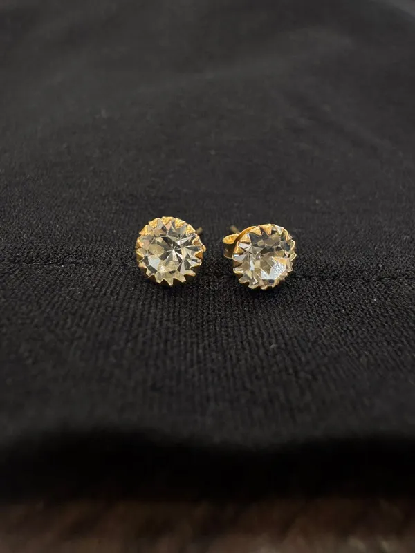 Gold_Tone_Crystal_Stud_Earrings_For_Women